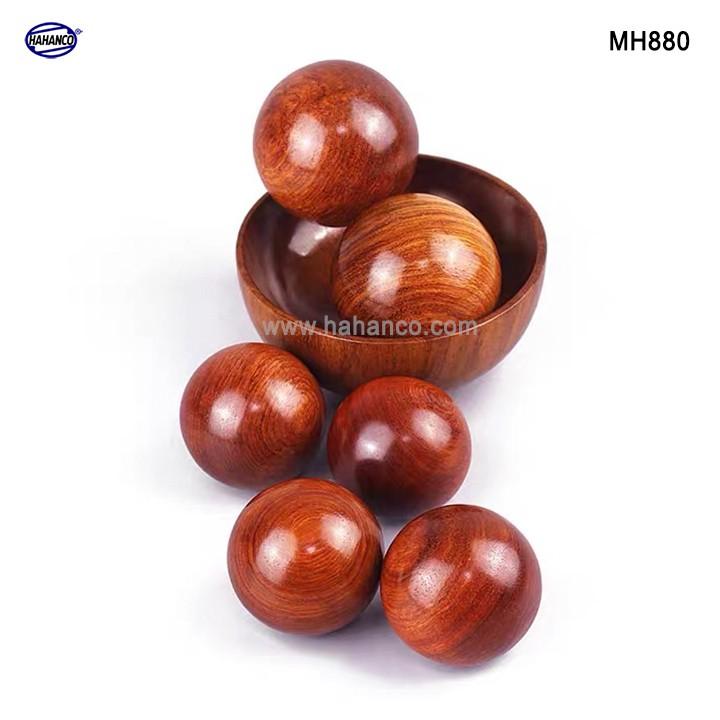 COMBO 2 quả bi lăn tay Mát xa Gỗ hương đỏ 5cm, 6cm ️ đơn