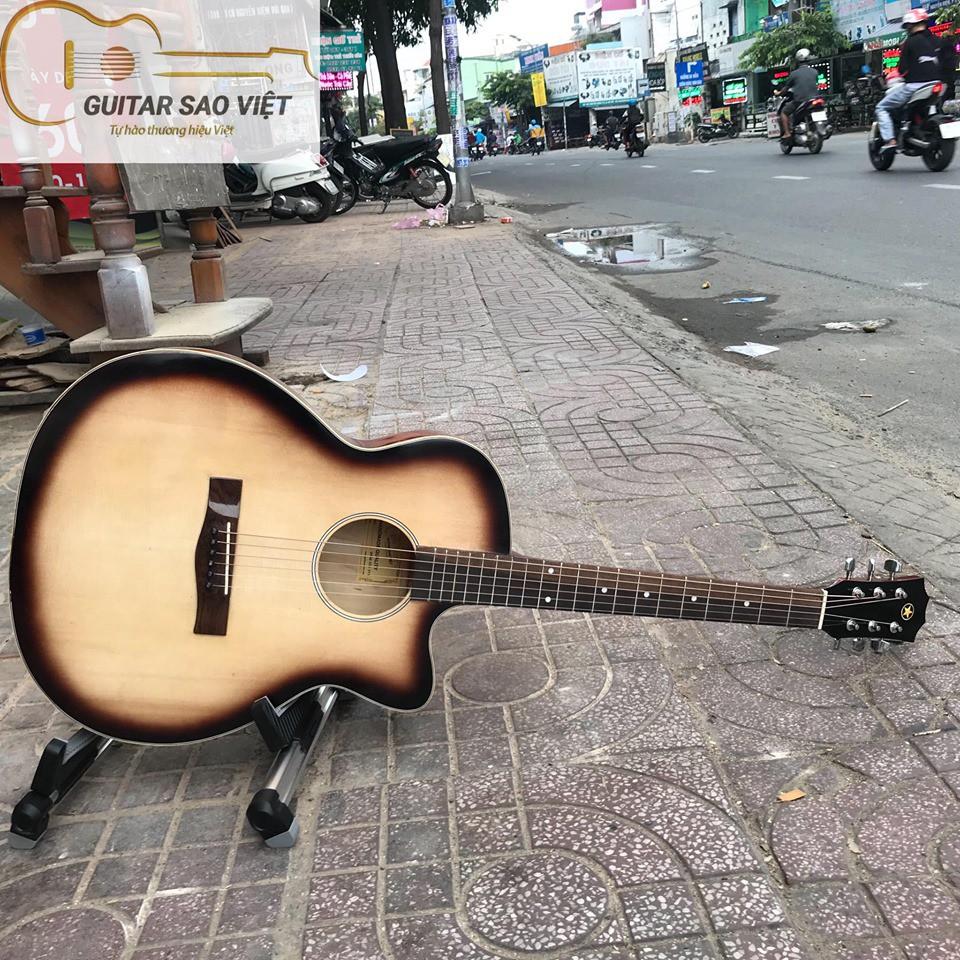 Đàn Guitar Acoustic mặt gỗ thông có ty chỉnh cần SC-01R