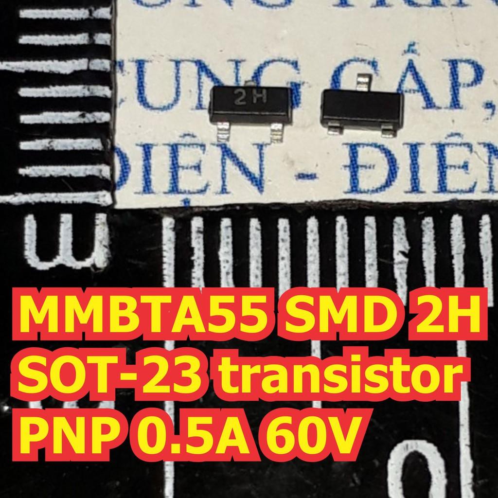 30 con MMBTA55 SMD 2H SOT-23 transistor PNP 0.5A 60V kde7310