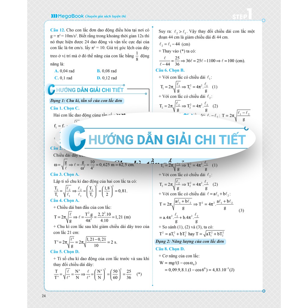 Sách 3 STEP - Tiết lộ bí quyết 3 bước đạt điểm 8+ Vật lý