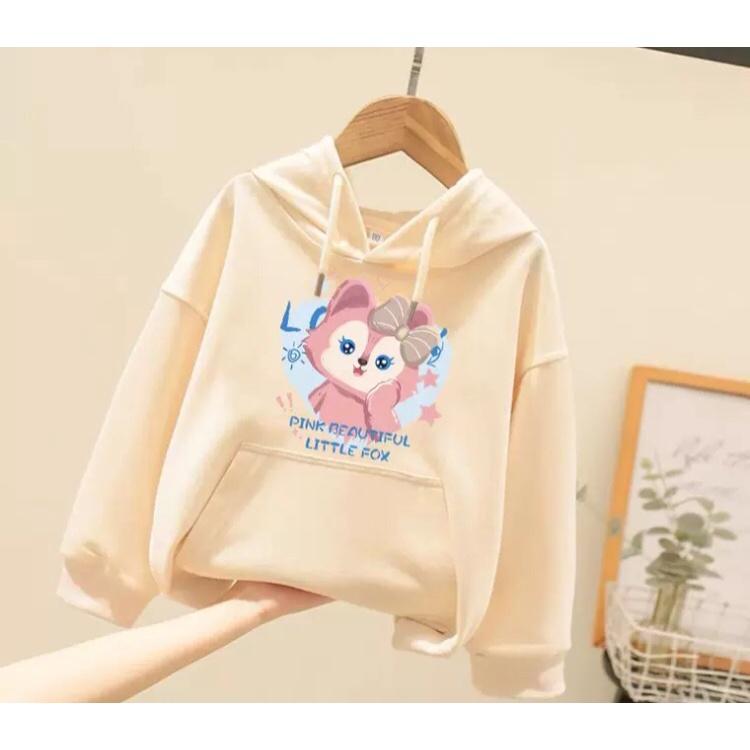 Áo hoodie cho bé gái gấu hồng đang iu từ 9 đến 35kg , chất nỉ bông siêu xinh