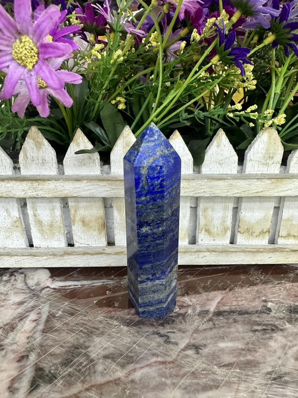 Trụ đá phong thủy trấn thạch đá Lapis Lazuli