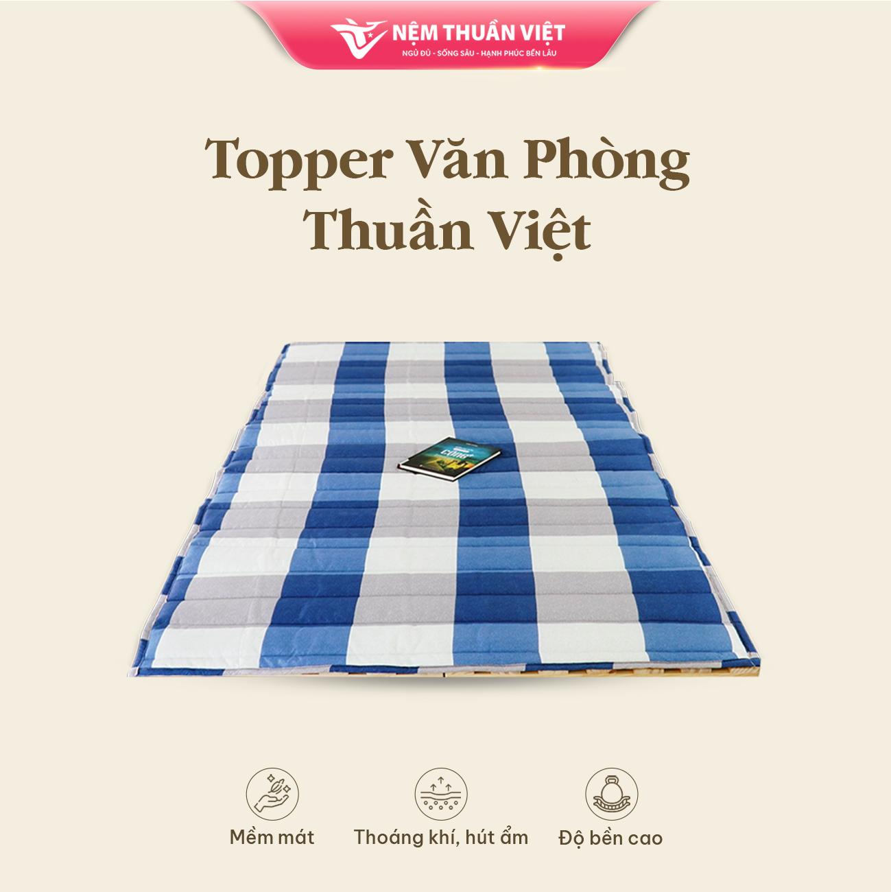 Topper Văn Phòng Thuần Việt - Trải Sàn, Gấp Gọn, Đa Năng (Mẫu Ngẫu Nhiên)