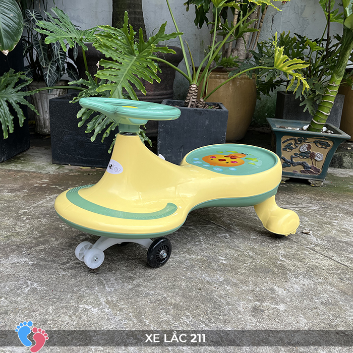 Xe lắc có đèn có nhạc, có đèn cho bé, tải trọng cao BABY PLAZA SC-211