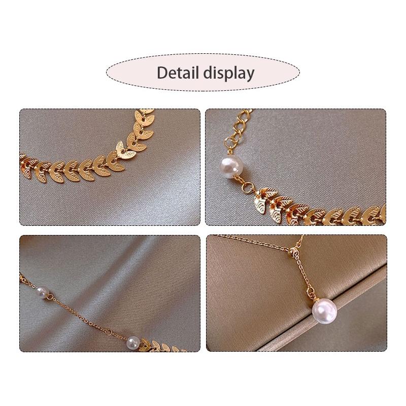 Bracelet ins simple design cold wind net red girlfriends student pearl wheat ear bracelet female hand jewelry HBJYT