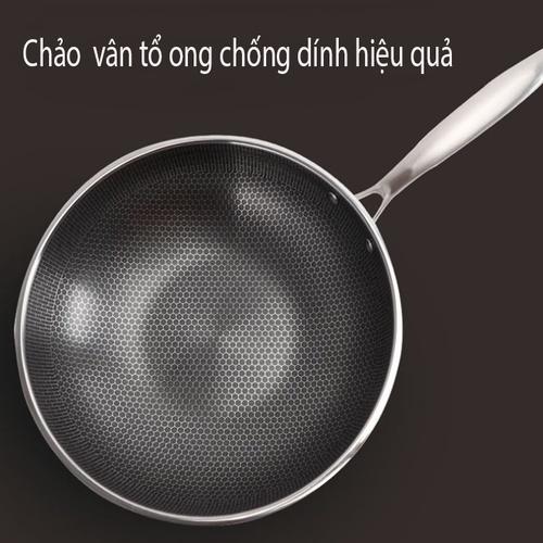 CHẢO CHỐNG DÍNH VÂN TỔ ONG LÒNG CHẢO SÂU 32 CM DÙNG CHO MỌI LOẠI BẾP