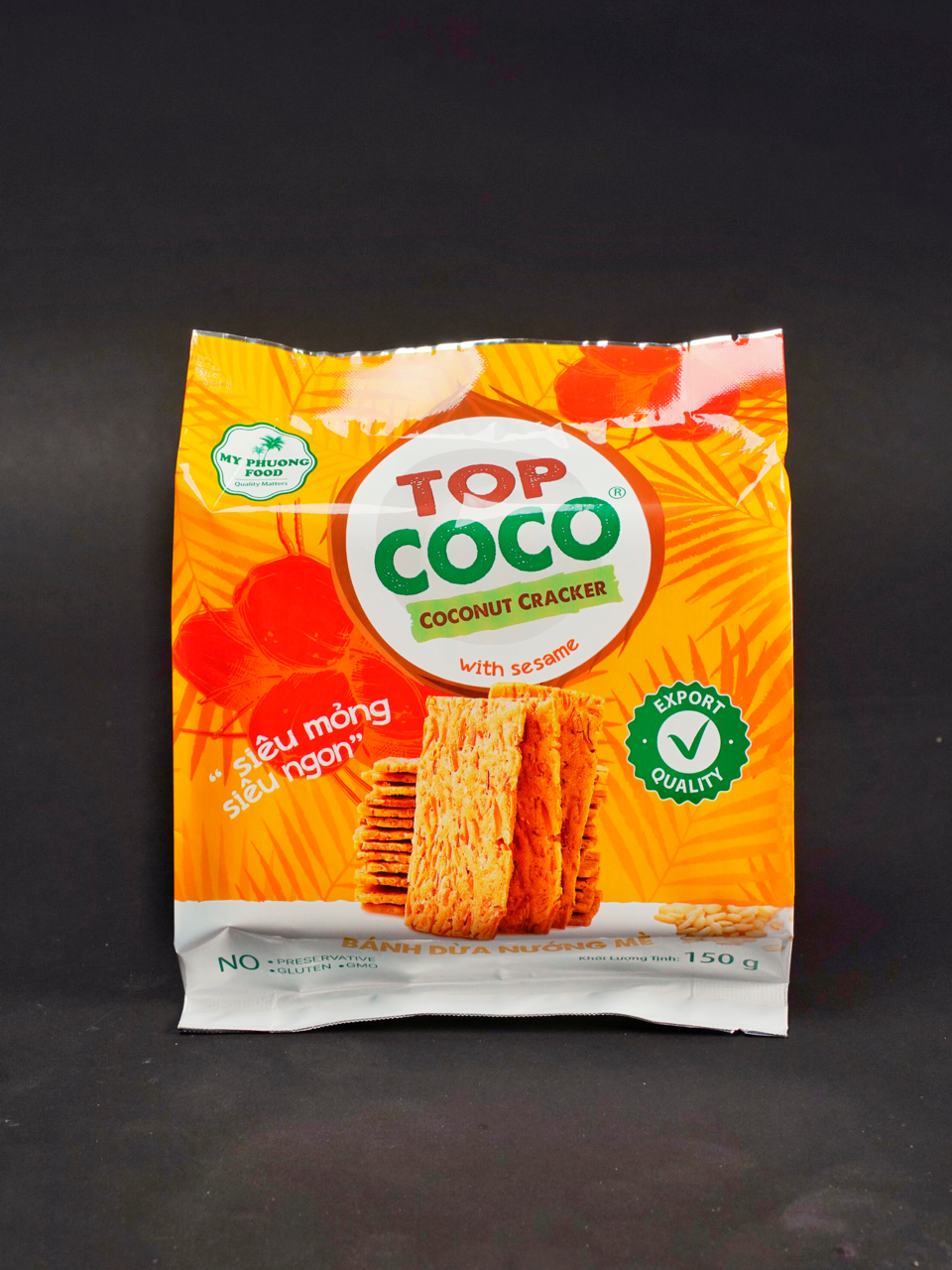 Bánh dừa nướng topcoco vị mè 170g