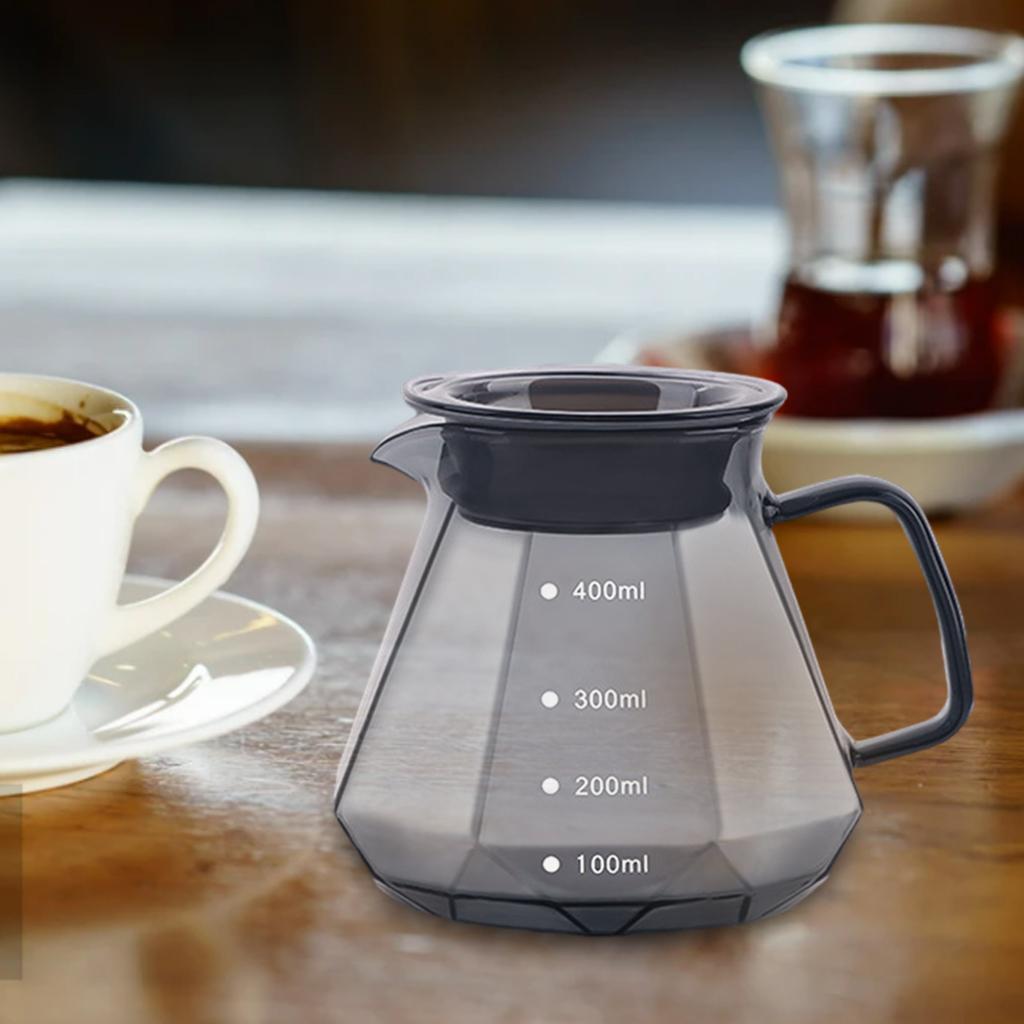 Pour Over Coffee Pot Fliter Cup Brewer V-Shaped Mouth for Coffee Lovers