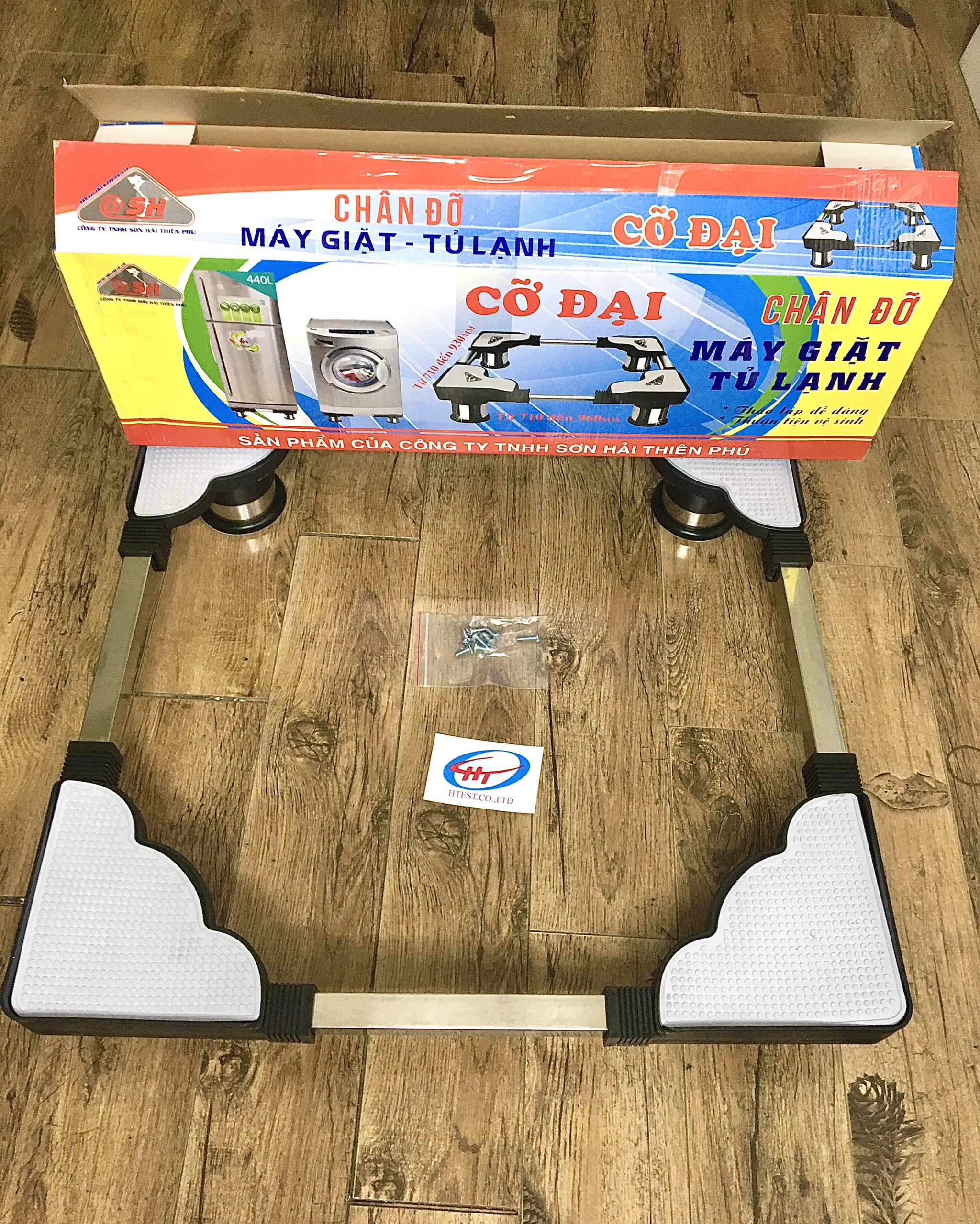 Kệ chân đế máy giặt tủ lạnh inox cao cấp 71-96cm HÀNG NHƯ HÌNH