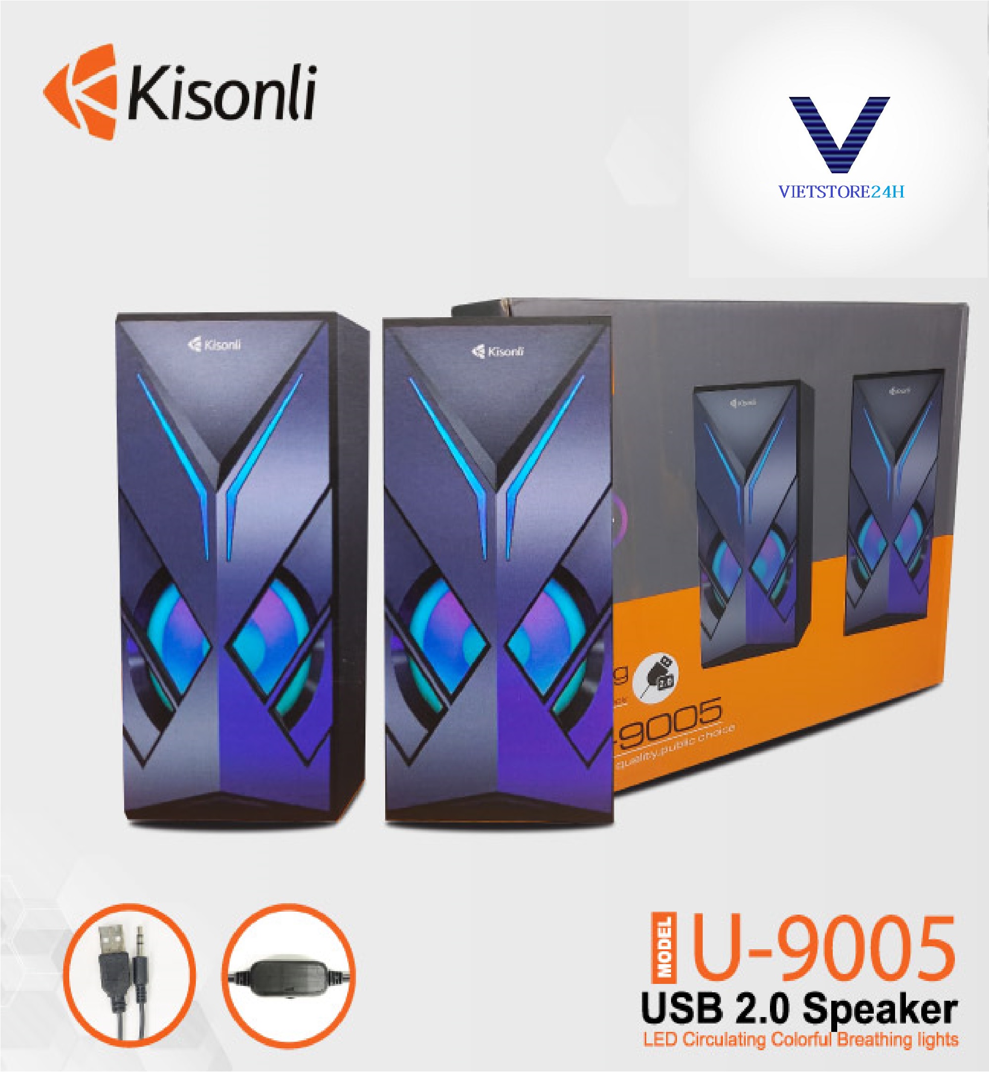 Loa 2.0 kisonli U-9005 - Hàng chính hãng