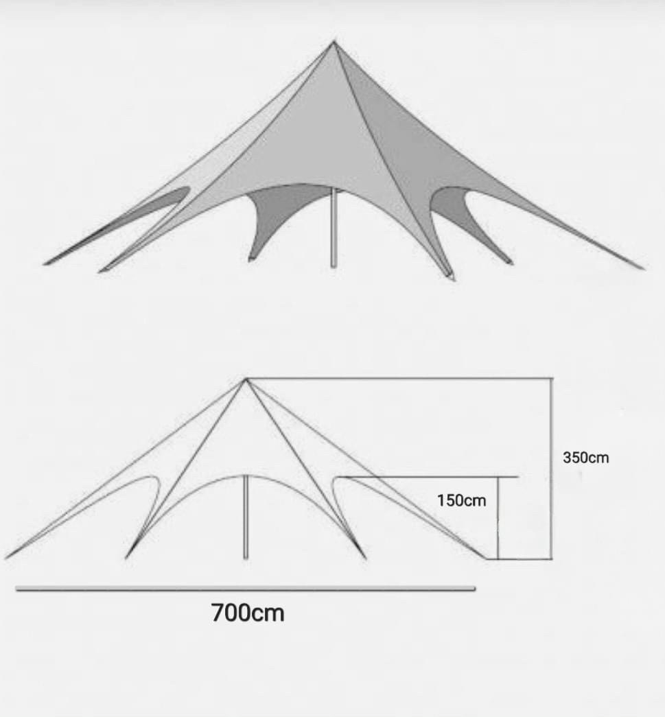 Canopy, tăng 1 đỉnh [ 7m* 7m* C3,5m