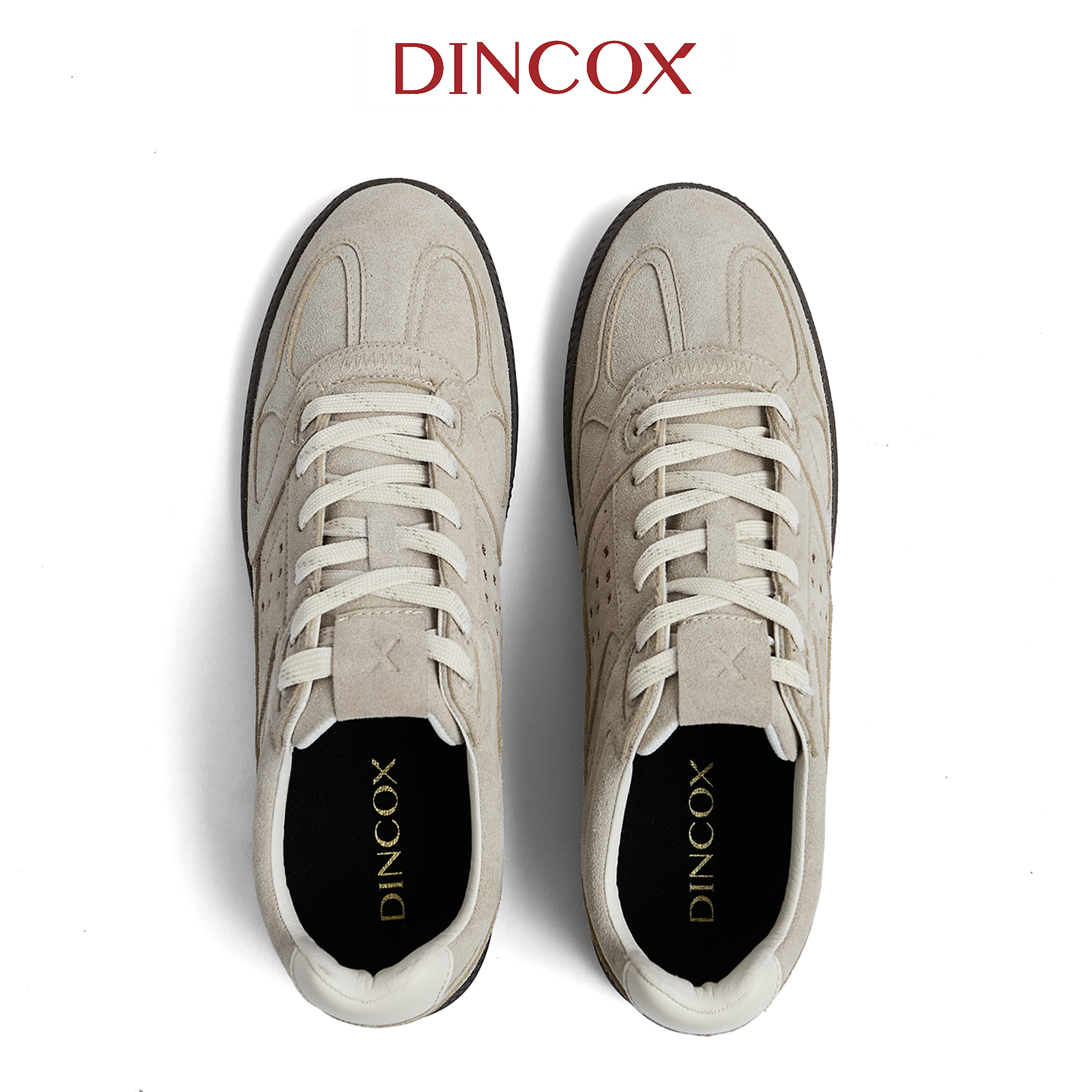 [NEW ARRIVAL] Giày Sneaker Nam Nữ Da Suede Cao Cấp Dincox Shoes DC50 TOFFEE