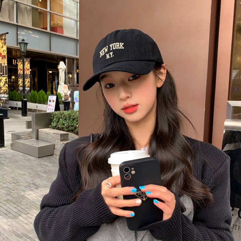 Nón kết, mũ lưỡi trai New York City phối vải jeans form chuẩn thời trang cao cấp