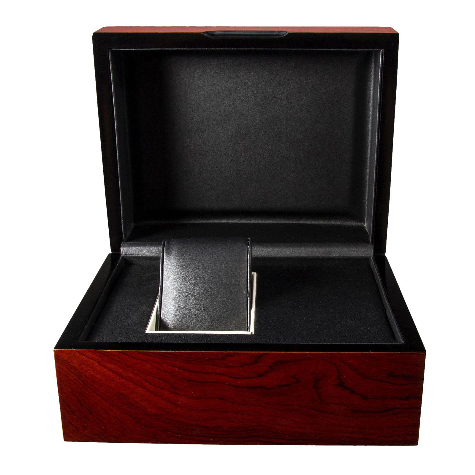 1 Watch Case, MDF Box, Mahogany Paint Finish Watch Case Drawer Jewelry Display Organizer