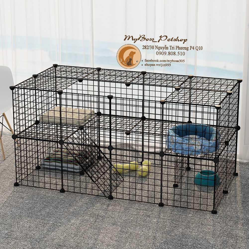 Tấm Lưới Sắt Đa Năng- Lắp Ghép Chuồng Quây Chó Mèo, Kệ Sách, Tủ Quần Áo, Decor Phòng