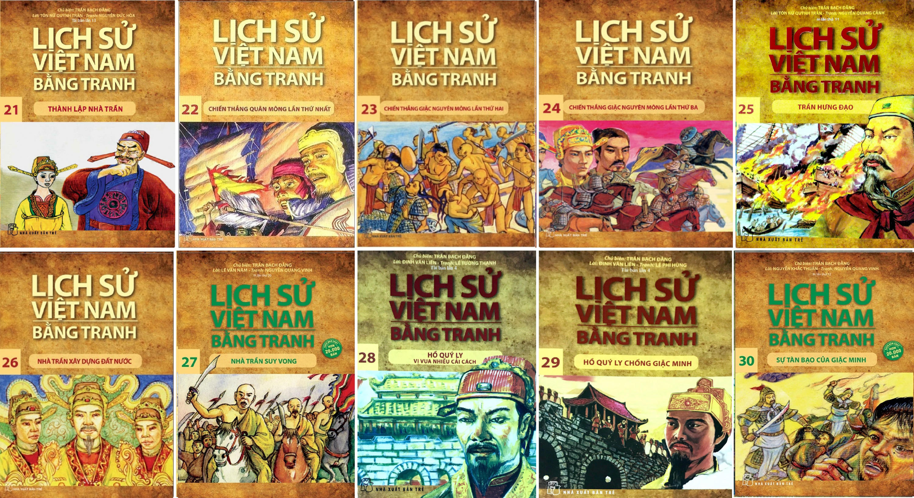Combo Lịch sử Việt Nam bằng tranh - Bộ mỏng - Tập 21-30