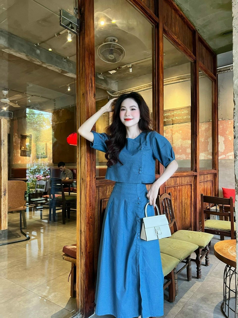 SET JEAN CÚC BỌC HÀNG QC LOẠI 1 KIỂU DÁNG TRẺ TRUNG NĂNG ĐỘNG SANG CHẢNH, SET 2 MÓN CHẤT JEAN CỨNG
