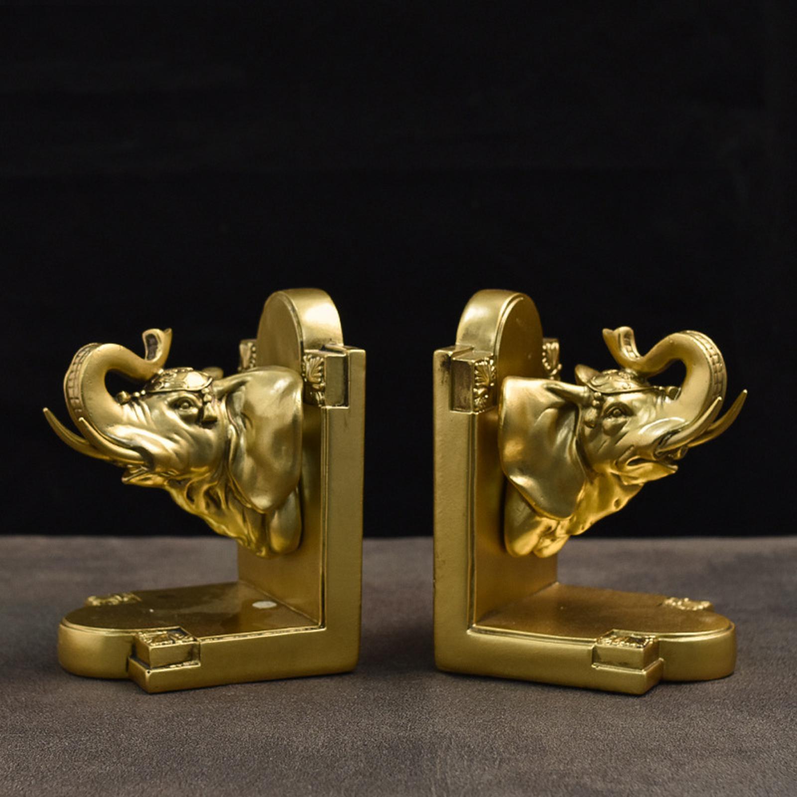 Decorative Bookends Book Stopper Non Skid Bookrack Home Decor Resin Book Ends Book Support for School Desk Living Room Bedroom Vinyl Records