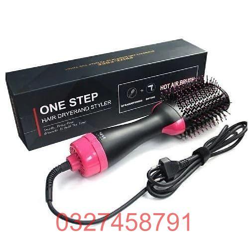 Lược Điện Kiêm Mấy Sấy Khí Tạo Phồng Đa Năng -Lược uốn tóc tạo độ xoăn - ONE STEP