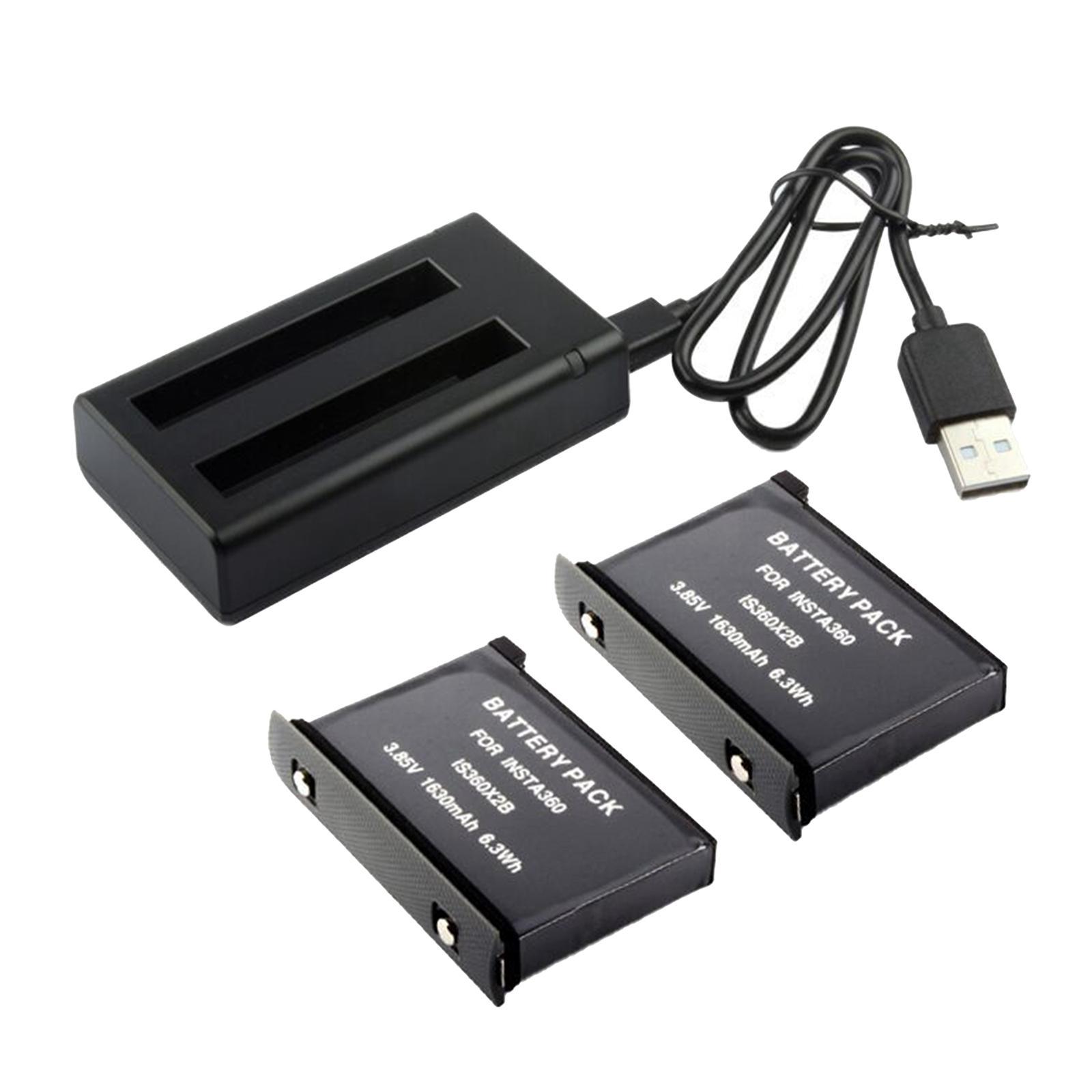 2 Slots Micro/Type-C Battery Charger Charging Station For X2
