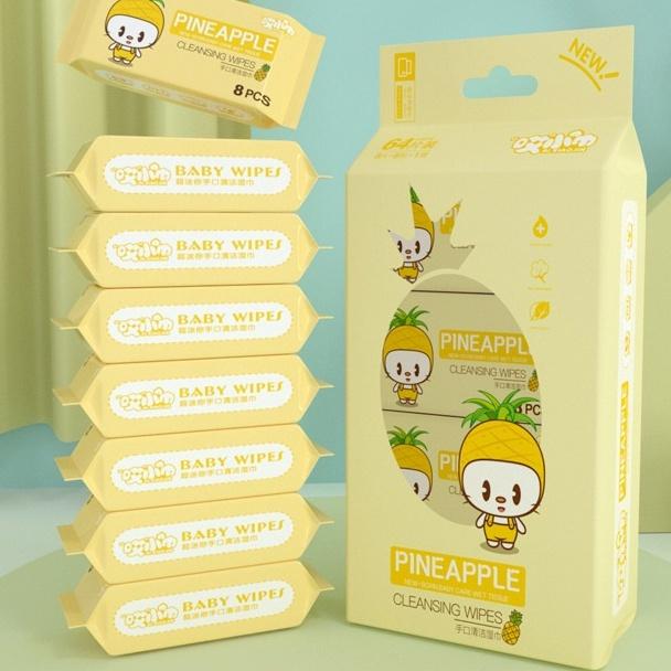 Khăn ướt mini 8 gói nhỏ 64 miếng