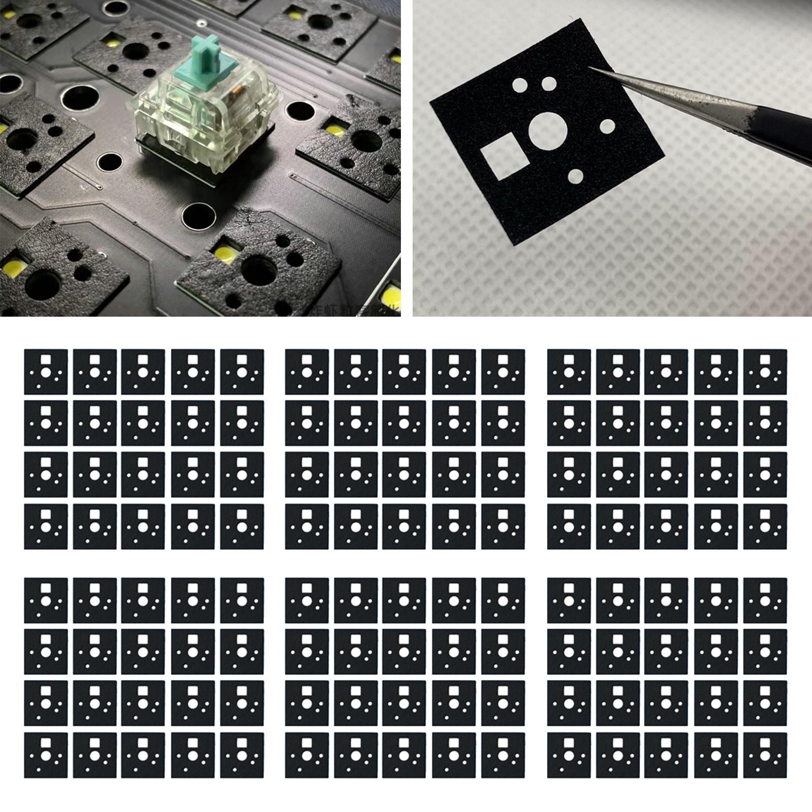 120 Pieces Keyboard Switch Pads Parts Universal for Hot Swappable Keyboard