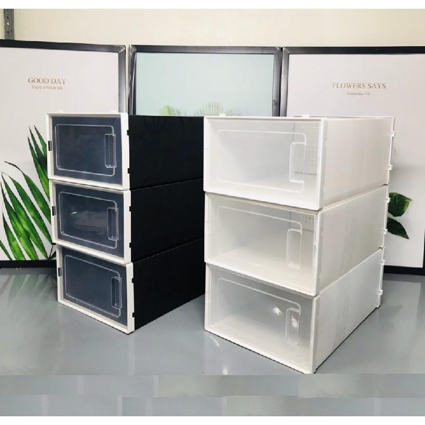 Combo 6 Hộp Đựng Giày Nhựa Cứng Trong Suốt Chất Liệu PP Cao Cấp, Chịu Lực Tốt Tới 6kg