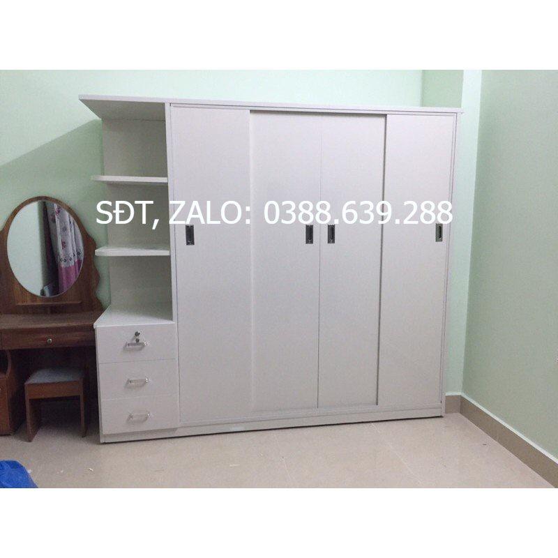 Tủ nhựa cánh lùa kệ trang trí