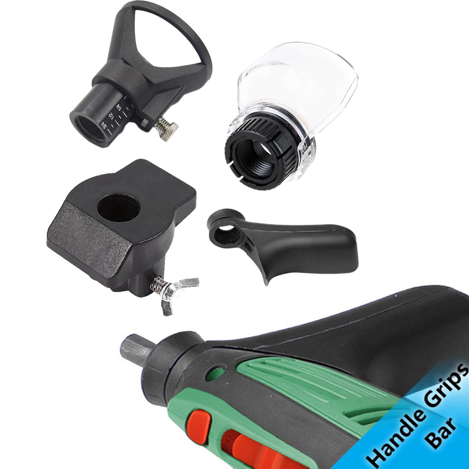 4Pcs Rotary Power Tool Kit Carving Attachment Grip Handle Grinding Set