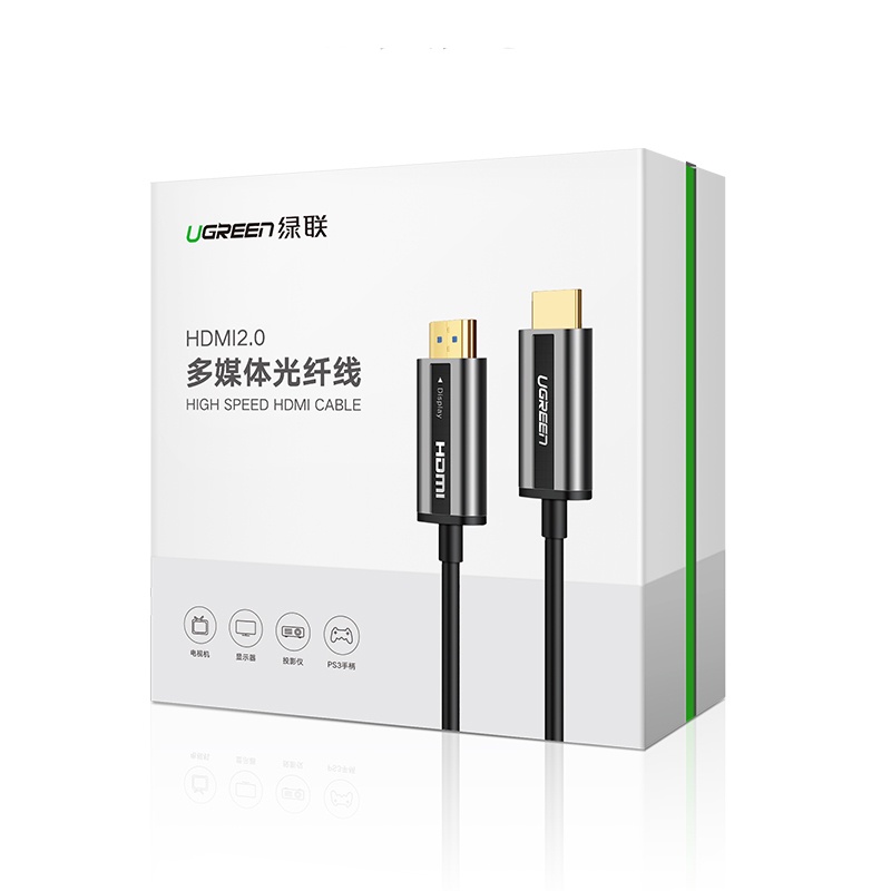 Dây Cáp HDMI 2.0 Sợi Quang Ugreen HD132 50717 50215 50216 50217 50218 50219 Cao Cấp hàng Chính Hãng