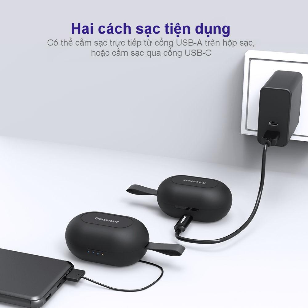 Tai nghe Bluetooth Tronsmart Spunky Beat không dây 5.0 chống nước IPX5 - Hàng Chính Hãng