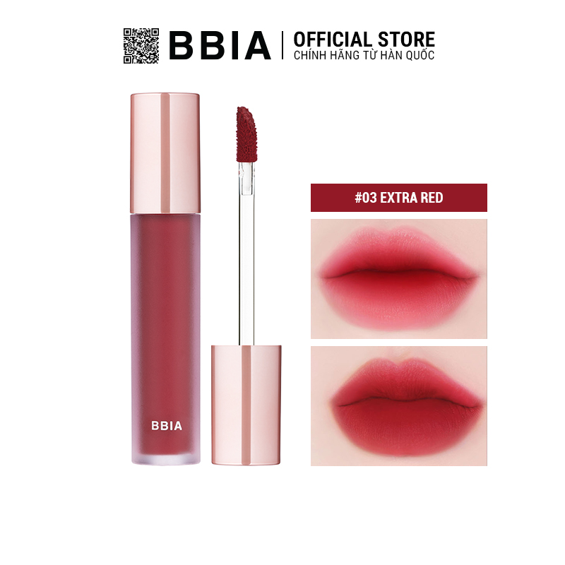 Bbia Last Velvet Tint - V Edition - Version 1 5 Màu 5G Bbia Official Store - V03 Extra Red