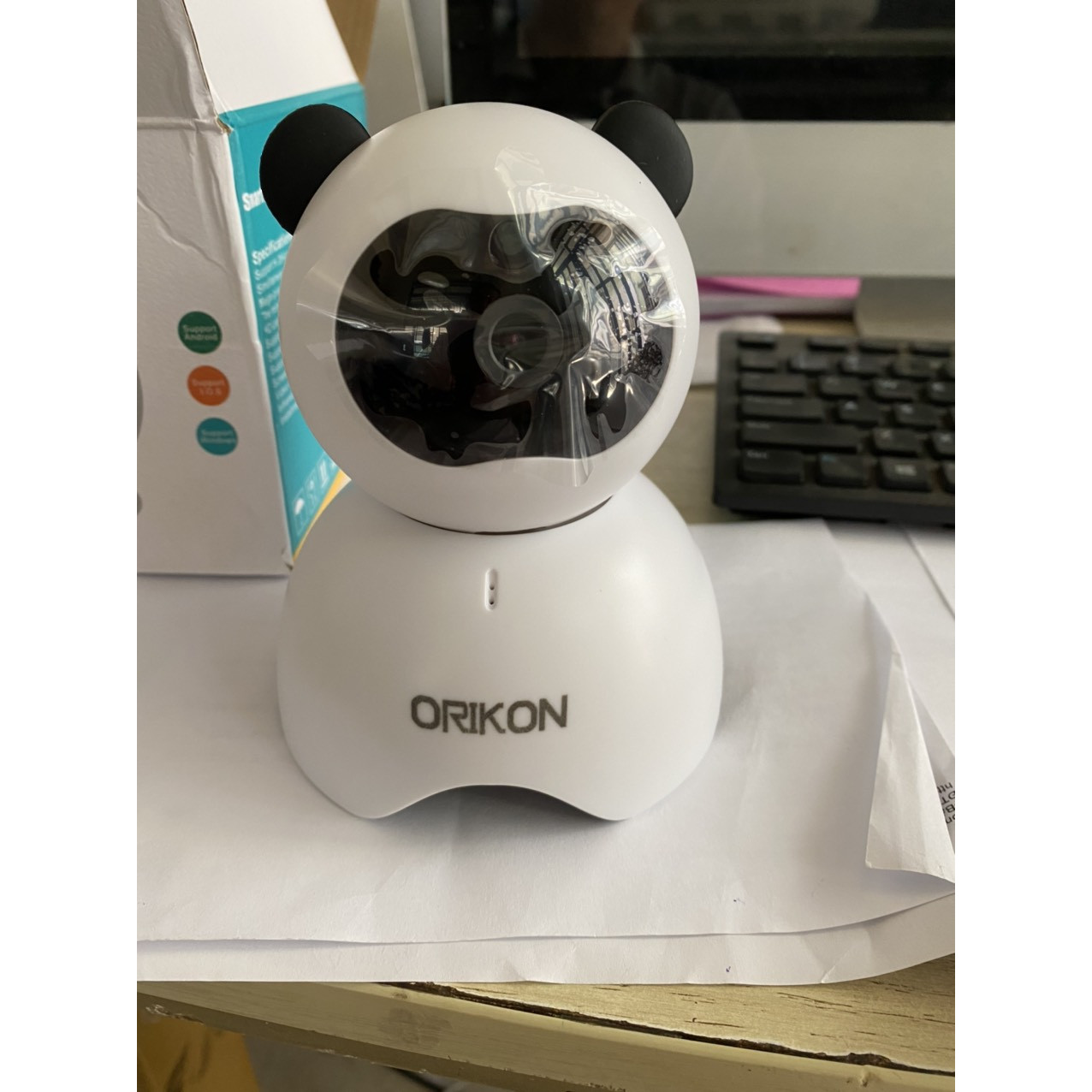 Camera ip wifi xoay 360 độ Orikon gầu trúc - Hàng chính hãng