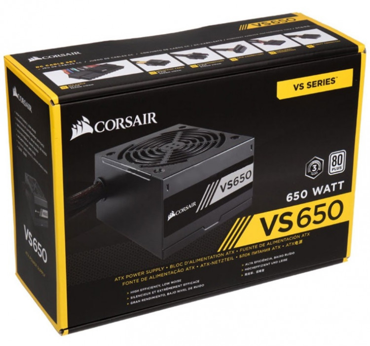 Nguồn / Power Corsair VS650 - 80 Plus White