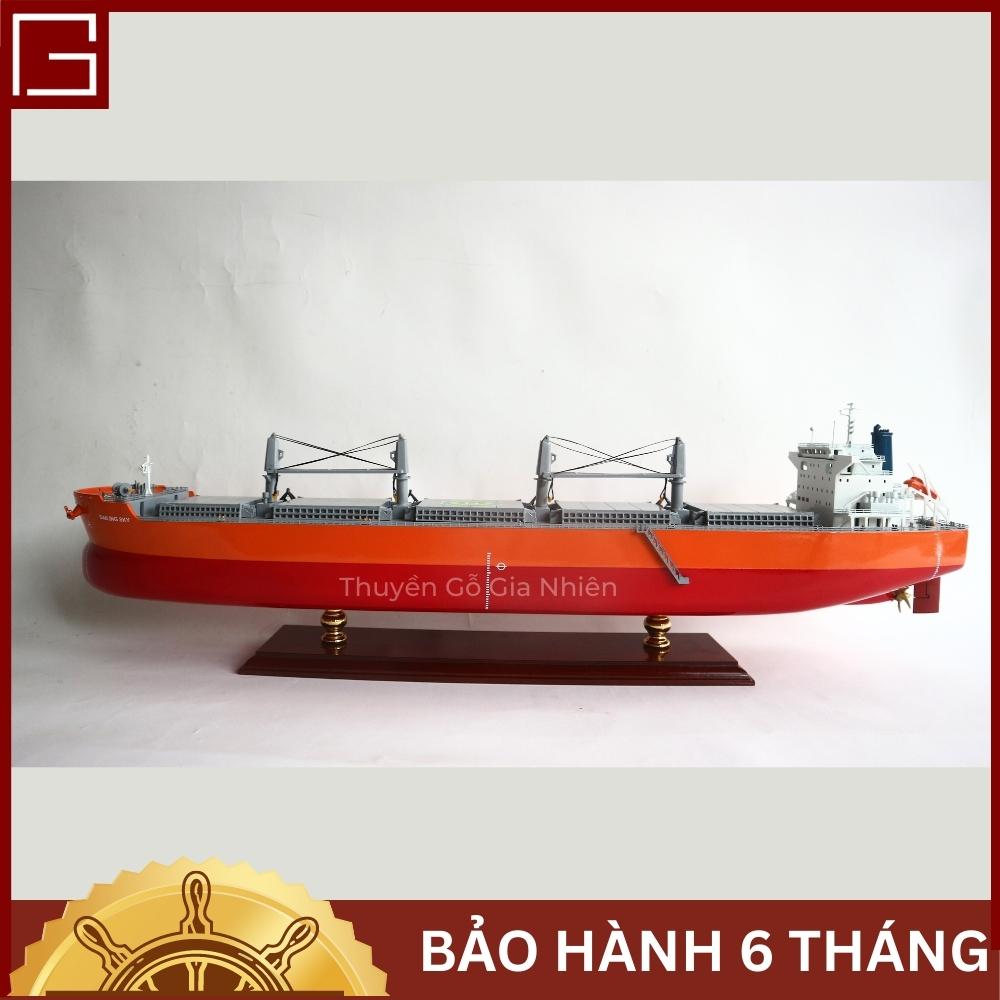 Mô Hình Thuyền Gỗ Trang Trí Phong Thủy Dạng Thuyền Thương Mại SAILING SKY Chính Hãng, Hàng Xuất Khẩu Chất Lượng Cao