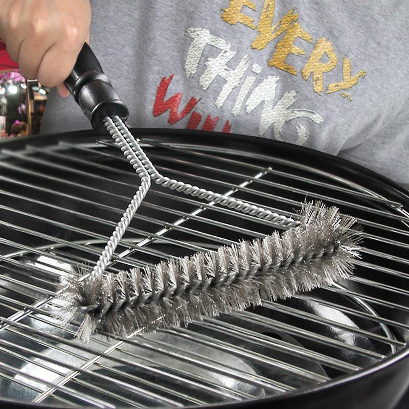 Cọ Vệ Sinh Vỉ Nướng ANAEAT Hình Tam Giác Bằng Thép Không Gỉ Cho Vỉ Nướng BBQ
