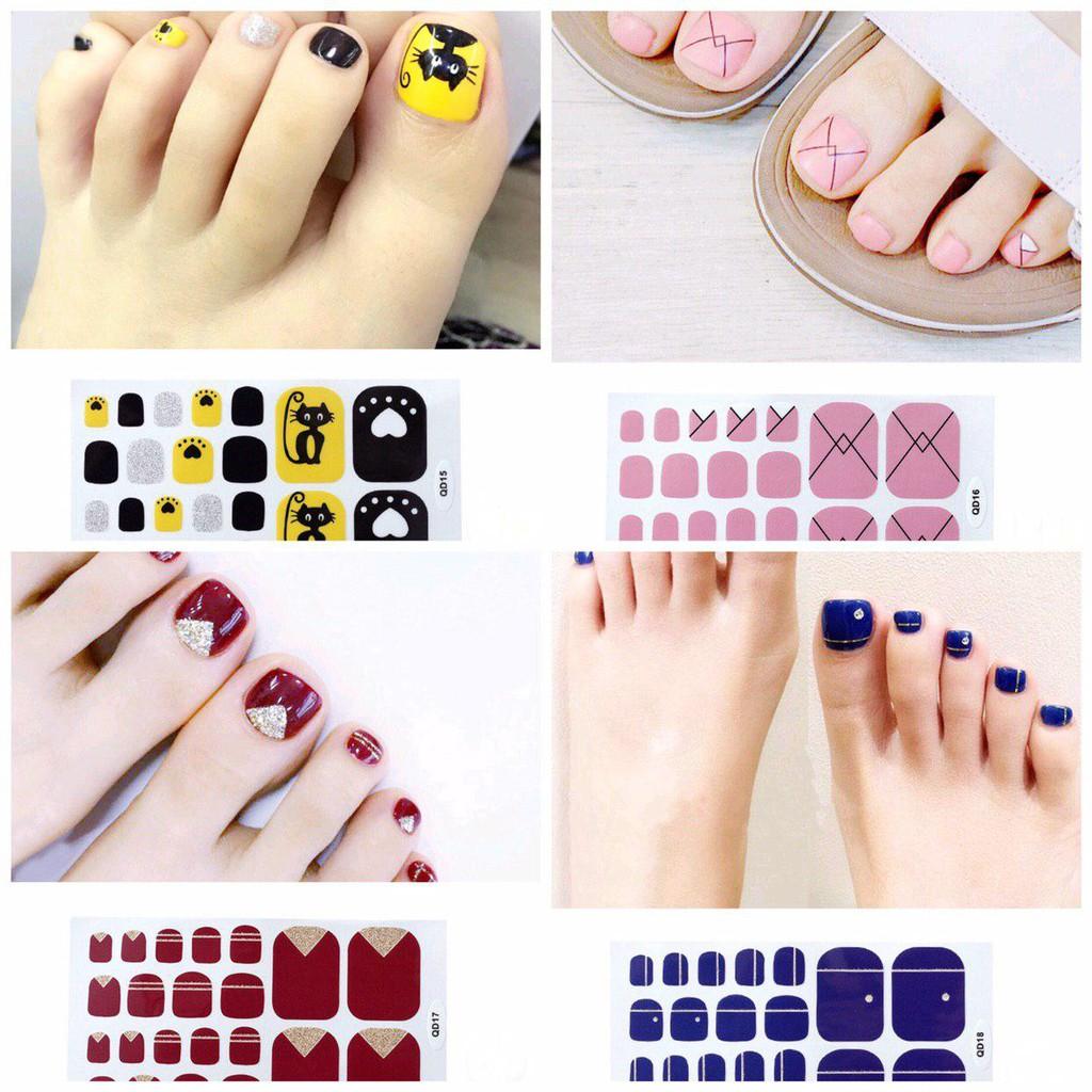 Decal Sticker Nail dán móng chân nhanh Đẹp - Nhanh - Bền (Đợt 2)