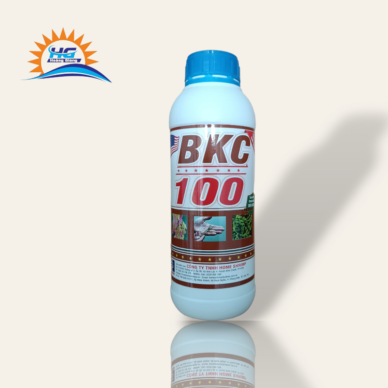 Diệt khuẩn bkc cho ao tôm , chai 1l.