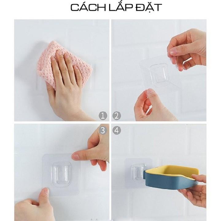 Khay để xà bông, hộp đựng xà phòng 2 Lớp siêu tiện lợi