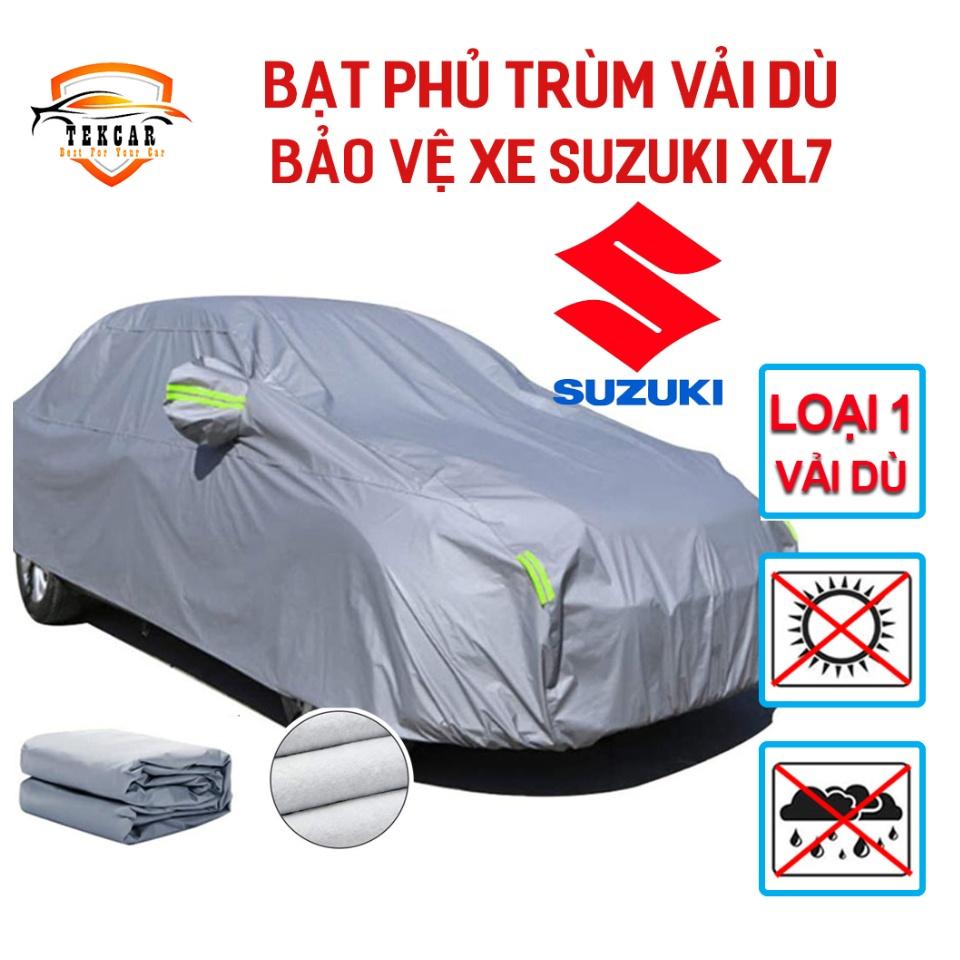 Bạt vải dù phủ trùm kín bảo vệ xe ô tô SUZUKI XL7 chất liệu vải dù oxford cao cấp , áo chùm phủ trùm