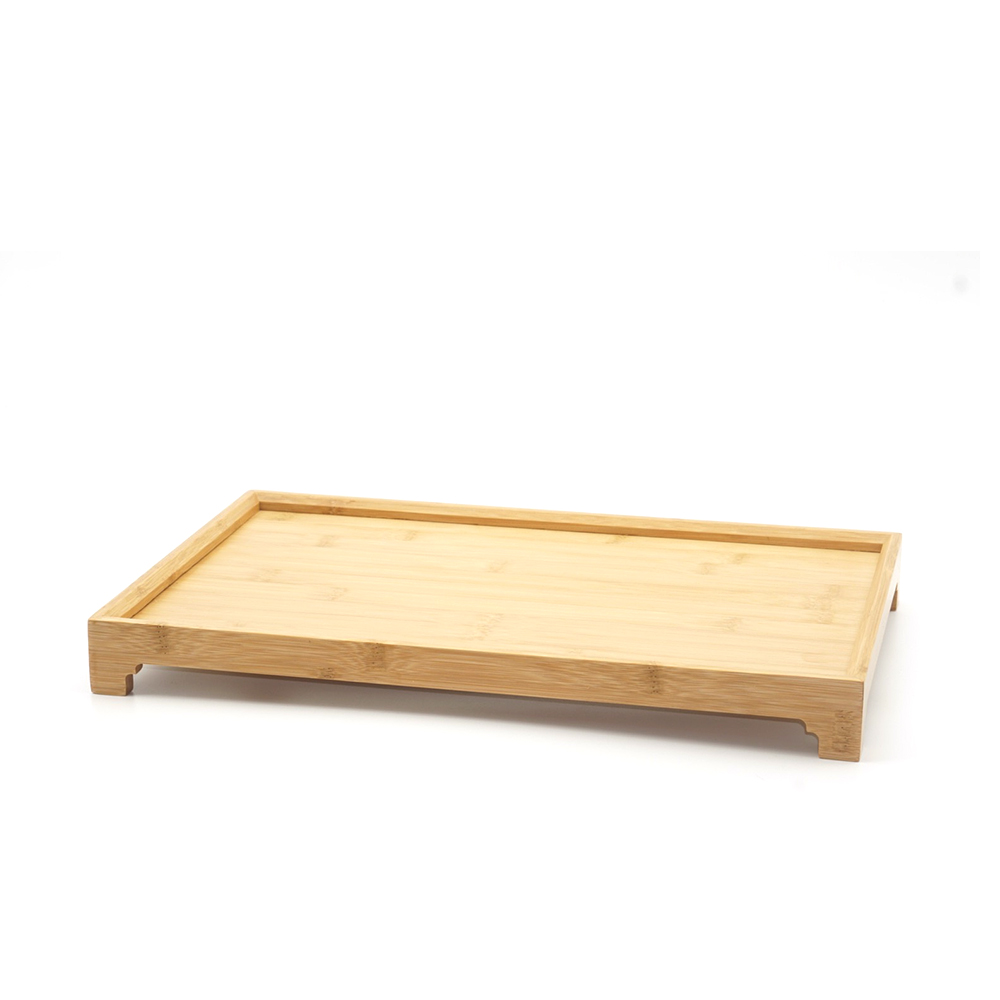 Khay trà bằng gỗ Tre kiểu Nhật , 40x25x4cm