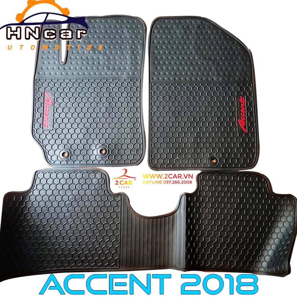 Thảm lót sàn cao su Hyundai Accent 2018- 2023 cao cấp