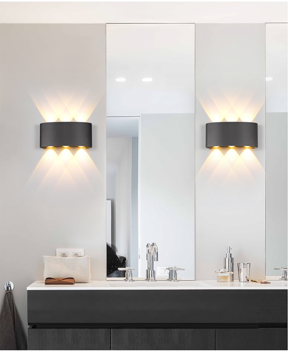 Đèn LED gắn tường trang trí 6 vệt sáng cao cấp