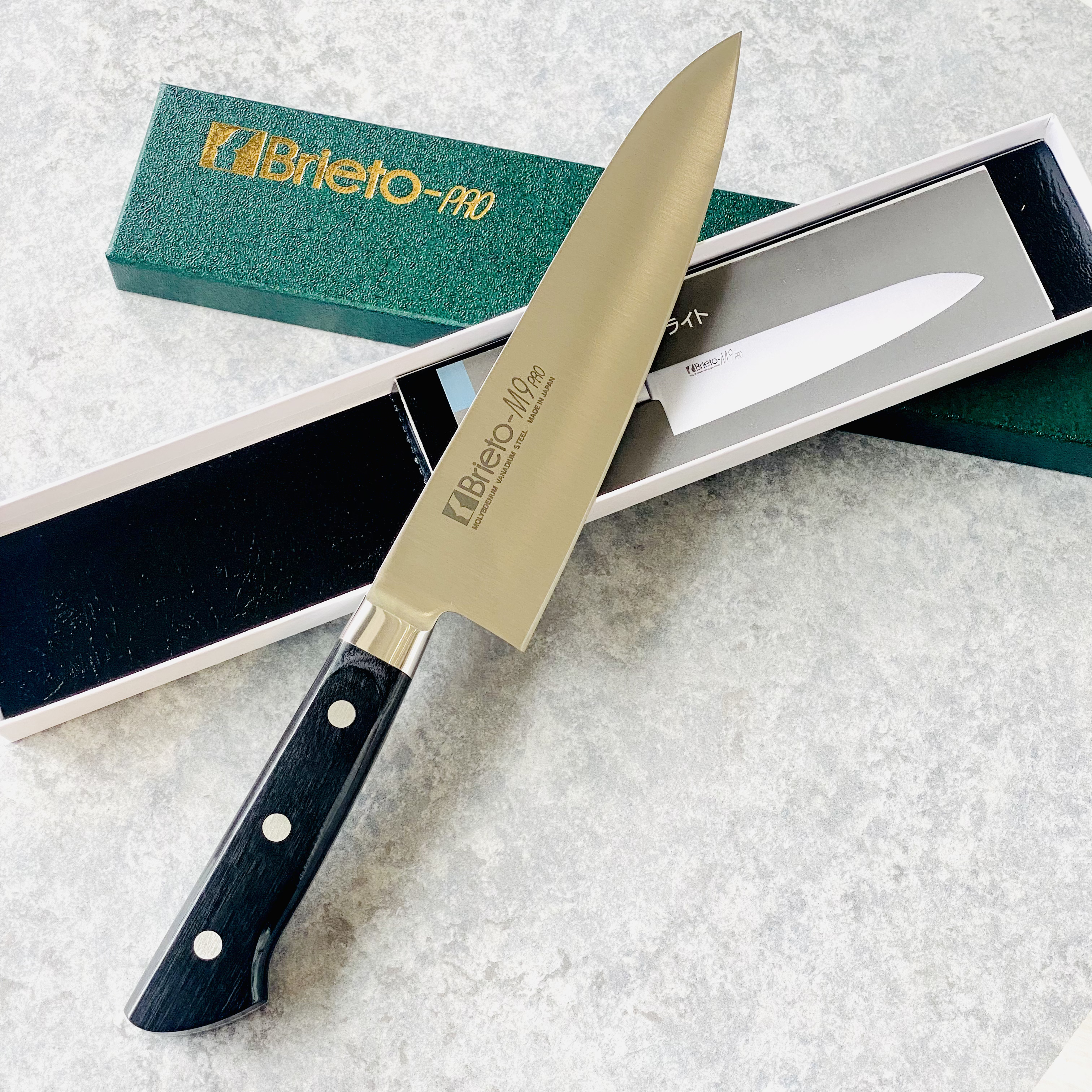Dao Bếp Nhật Bản Cao Cấp KATAOKA BRIETO M9Pro: Gyuto M-906 (180MM) - Petty M-907 (150MM) | Thép Molybdenum Vanadi | Made In Japan