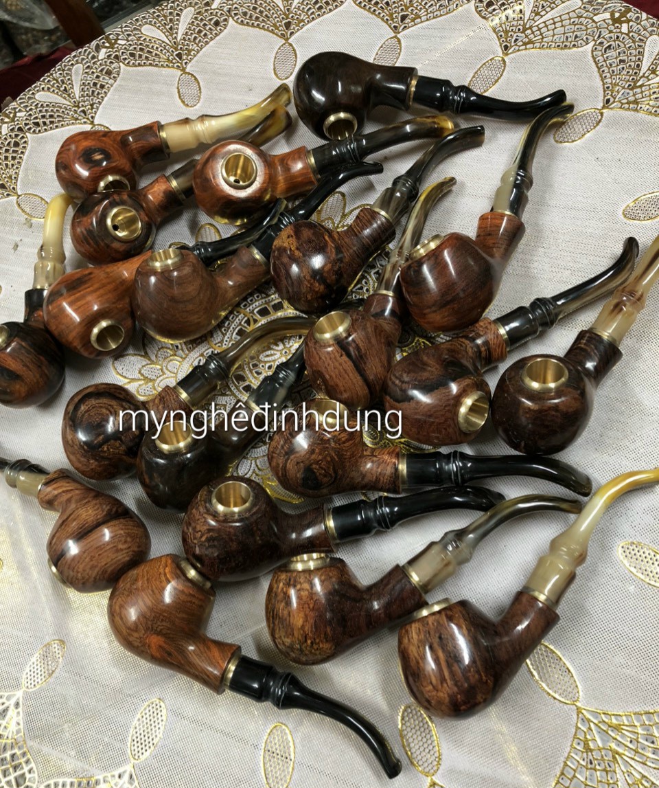 Tẩu điếu sì gà bằng gỗ cẩm phong cánh lịch sự đẳng cấp