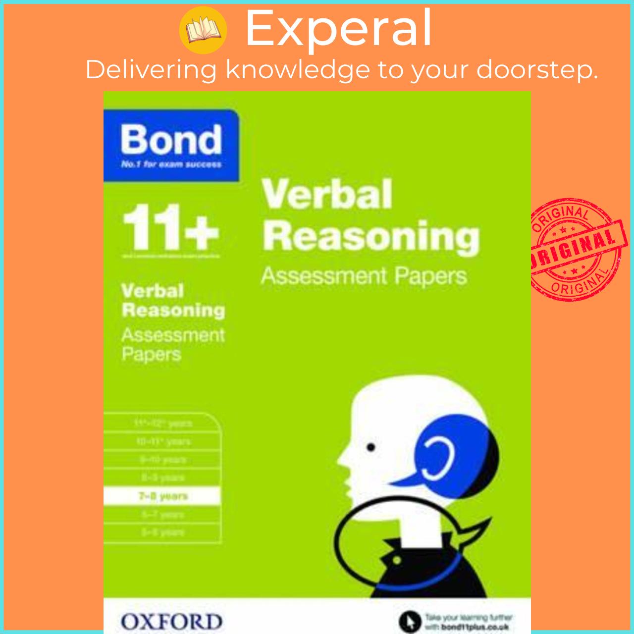 Sách - Bond 11+: Verbal Reasoning: Assessment Papers : 7-8 years by JM Bond (UK edition, paperback)
