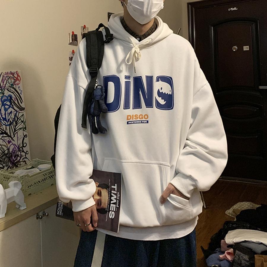 Áo mũ Hoodie Unisex Phong Boutique Dino form rộng 5 màu nỉ bông cặp đôi nam nữ Oversize Ulzzang thu đông