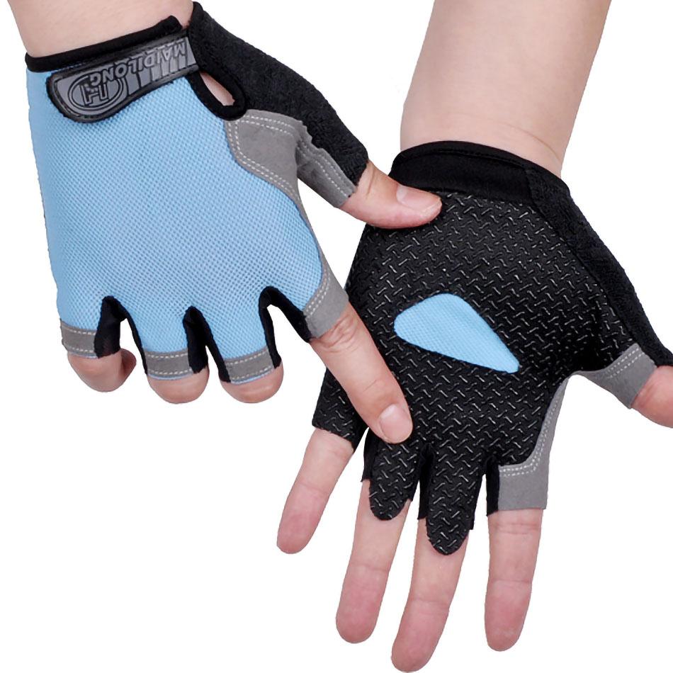 HOT Đi Xe Đạp Chống Trượt Chống Mồ Hôi Nam Nữ Găng Tay Nửa Ngón Thoáng Khí Chống Sốc Đi Xe Đạp Găng Tay Thể Thao Xe Đạp Găng Tay Xe Đạp Color: C303 Upgrade Green Size: S