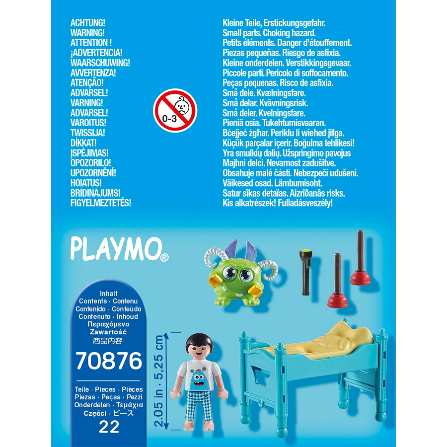 Đồ chơi mô hình Playmobil - Nhân vật Đứa bé và quái vật gầm giường