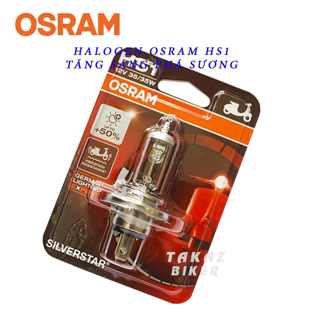 Bóng đèn HAL OSRAM HS1 Air Blade, Wave RS , Exciter , Vison tăng sáng +50% màu trắng 64185SVS-01B 35/35W 12V